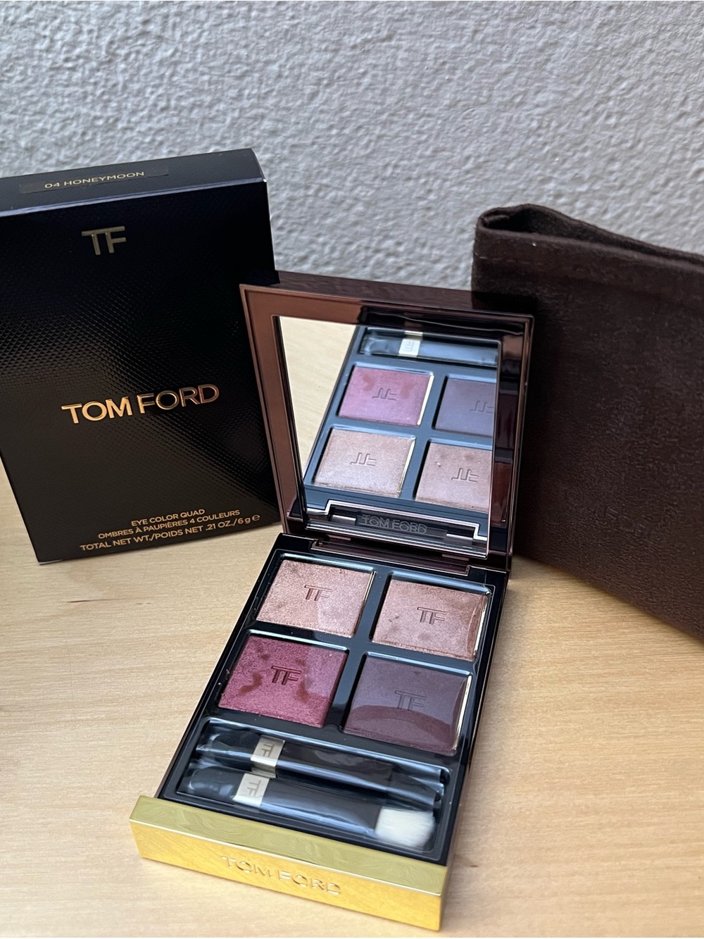 NIB TOM FORD Eye Color Quad 04 Honeymoon Eyeshadow Palette 6g